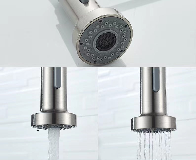 Single Lever Deck Mounted Dual Mode Spring Kitchen Tap