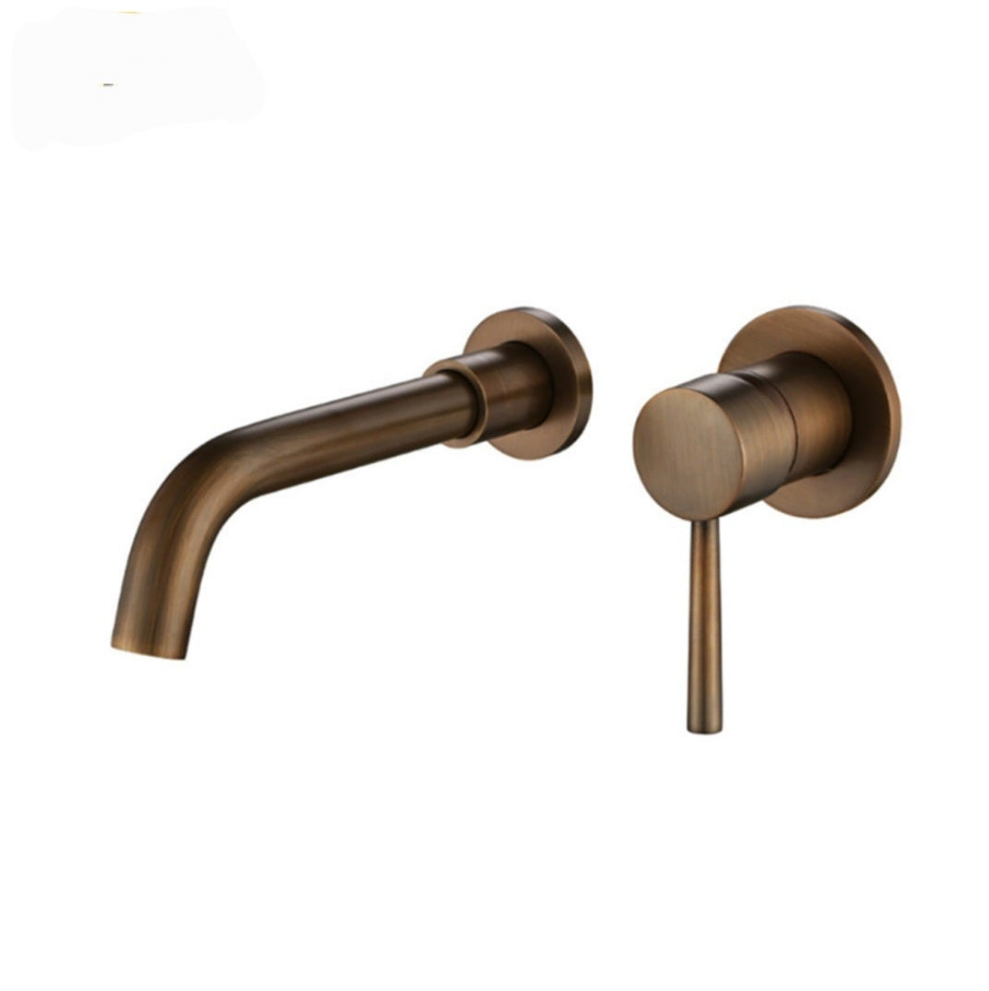 Concealed single lever basin tap.