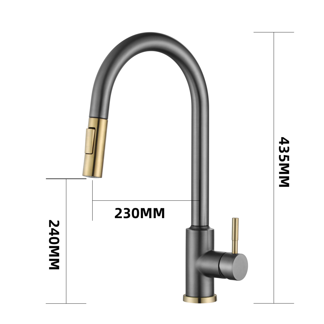 Touch sensor Pull Down Sprayer Kitchen mixer Tap