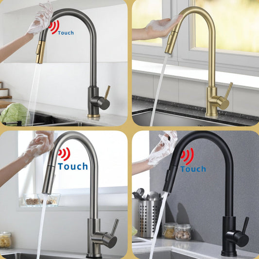 Touch sensor Pull Down Sprayer Kitchen mixer Tap