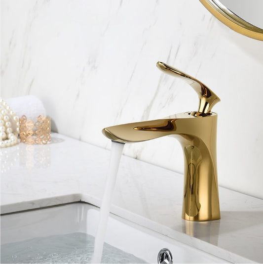 Gold, Rose Gold or Black luxury basin mixer tap